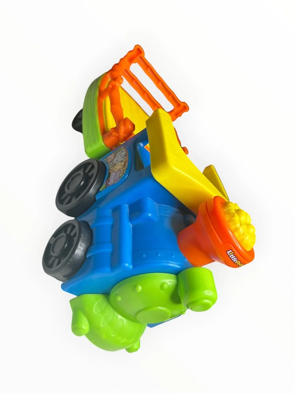 Fisher-Price Little People Bright Blue and Green Toy Train